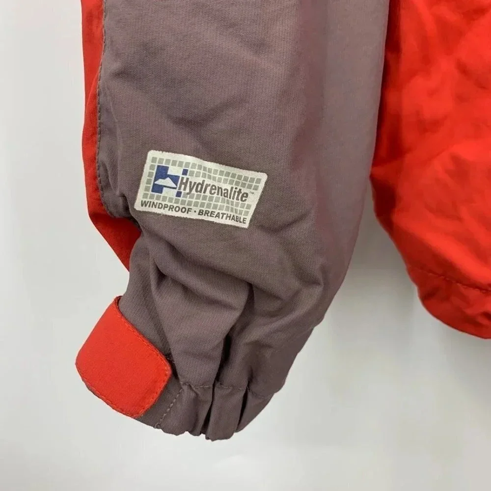 The North Face Men's Hydrenalite Two Tone Red Long Sleeve Hooded Jacket‎ Size M